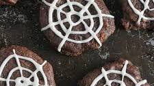Spiderweb Chocolate Cookies