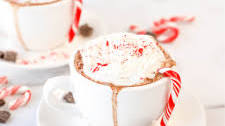 Spiked Candy Cane Hot Chocolate