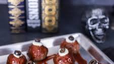 Spooky Eyeball Meatballs