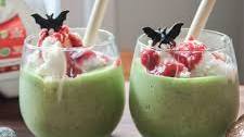 Spooky Green Halloween Smoothie