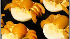 Spooky Spider Olive Deviled Eggs