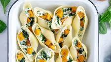 Stuffed Pasta Shells with Spinach, Ricotta and Butternut Squash