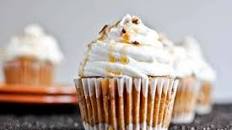 Sweet Potato Pie Cupcakes with Marshmallow Frosting