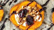 Sweet Potato Rounds with Goat Cheese