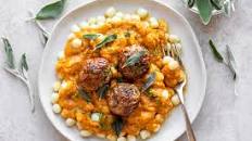 Turkey Meatballs in Pumpkin Sage Sauce