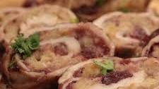Turkey rollatini with stuffing & cranberry