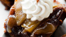 Upside-Down Pear Gingerbread Cake