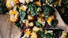 Warm Butternut Squash Kale Quinoa Salad