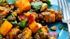 Warm Butternut Squash, Lentil & Feta Salad