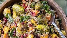 Warm Fall Quinoa Salad with Kale
