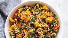Warm Farro Salad with Roasted Root Vegetables
