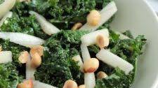 Warm Kale Salad with Maple Dijon Dressing