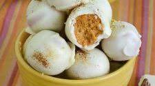 White Chocolate Pumpkin Truffles