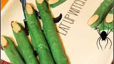 Wicked Witch Finger Dipped Pretzels