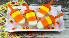 Yogurt Candy Corn Popsicles