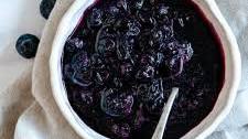 2 Minute Blueberry Maple Syrup