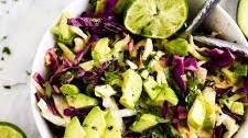 20-Minute Avocado Cilantro Lime Slaw