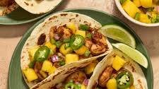 20 Minute Shrimp Tacos with Mango Salsa