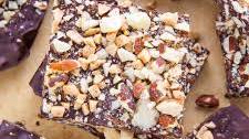 3-Ingredient Roasted Almond Toffee Bark
