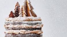 3d chocolate ginger christmas trees