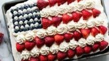 4th of July Desserts: Decorate an American Flag Cake