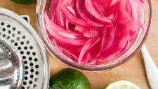5 minute Lime Pickled Red Onions