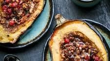 Acorn Squash with Walnuts & Cranberry
