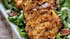 Air Fried Pecan Crusted Chicken with Maple Honey Mustard