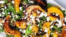 Air Fryer Roasted Acorn Squash Salad With Easy Dressing
