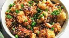 Anchovy breadcrumbs with roasted cauliflower