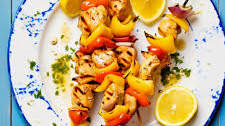 Andalusian Chicken Skewers with Saffron and Lemon