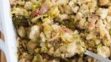 Apple, Bacon, and Brussels Sprout Stuffing