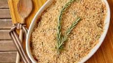 Apple-Butternut Squash Bake with Panko, Rosemary, and Gruyere