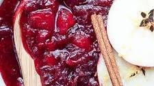 Apple Cranberry Sauce with Cider & Cinnamon