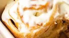 Apple Pie Cinnamon Rolls with Cream Cheese Frosting