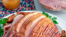 Apple Spice Glazed Ham with Baked Apples