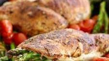 Asparagus and Cheese Stuffed Chicken Breasts