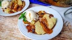 Autumn Apple Rum Raisin Cobbler