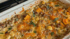 Autumn Butternut Squash + Italian Sausage Casserole