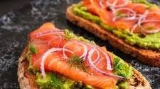Avocado Toast with Smoked Salmon, Fresh Dill and Capers
