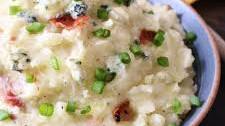 Bacon Blue Cheese Mashed Potatoes