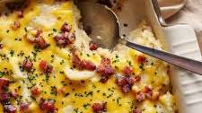 Bacon Cheddar Mashed Potato Casserole