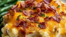 Bacon Cheddar Mashed Potato Casserole