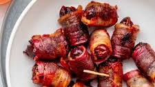 Bacon Wrapped Dates with Almonds