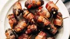 Bacon-Wrapped Dates with Goat Cheese