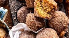 Baked Cinnamon Sugar Apple Cider Doughnut Holes