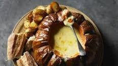 Baked pumpkin fondue