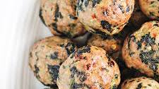 Baked Turkey Meatballs with Spinach Recipe
