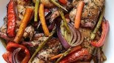 Balsamic Chicken with Roasted Vegetables