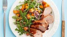 Balsamic-Glazed Pork with Roasted Butternut Squash